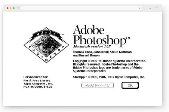 Adobe photoshop 1.0