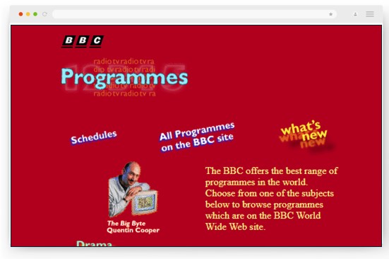 the frist BBC website