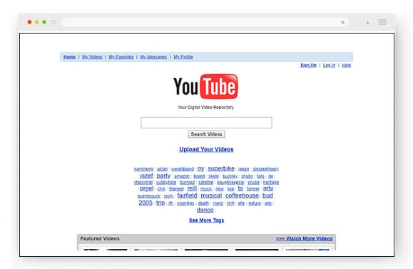 the frist Youtube website