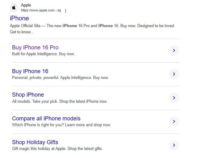 Apple iphone PPC advertising 2024